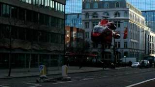 Air ambulance lands in Blackfriars Road [upl. by Eiro]