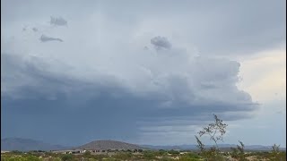 Chasing the Monsoon ⛈️ Thunderstorm Blew Up near Wickenburg AZ  Yarnell AZ [upl. by Innoc]