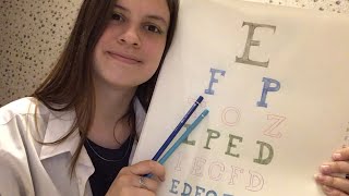 asmr fast eye exam [upl. by Tedi]