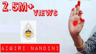 Indian classical bharatanatyam dance mudra Aigiri Nandini  Classical Dance [upl. by Nedia]