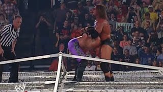 Triple H vs Chris Jericho  Hell in a Cell Match  Judgment Day 2002  Highlights [upl. by Bullivant193]