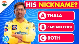 Guess The NICKNAMES of Indian Cricket Players  Cricket Quiz [upl. by Negrom]