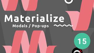 Materialize Tutorial 15  Modals [upl. by Orly]