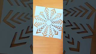 Easy paper cutting 👌 diy paperart papercuting paper short [upl. by Lletnuahs754]