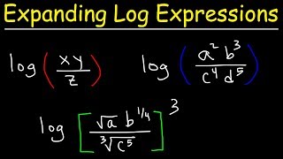 Expanding Logarithmic Expressions [upl. by Nawor]