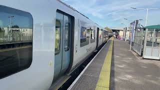 Thameslink passing Three Bridges Not In Service [upl. by Ynahirb284]