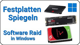 Festplatte spiegeln mit Betriebssystem Windows 10 amp 11 Software Raid [upl. by Yngad272]