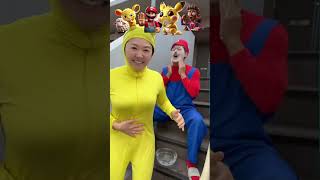 POV When Pikachu Couldnt Hold it in front of Mario 🥸💩💦😂❤️ shorts memes funny [upl. by Gnouhk]