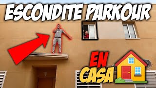 COMBATE LEGENDARIO de ESCONDITE PARKOUR en mi PROPIA CASA ☣️ [upl. by Eemaj695]