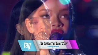 Eminem amp Rihanna Perform At Concert For Valor Diamonds Stay The Monster [upl. by Elleyoj647]