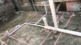 Comment faire une installation chute unique en plomberie sanitaire [upl. by Anaugahs]