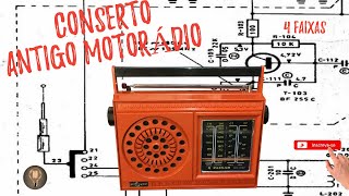 Conserto Reparo de um Antigo Rádio Fabricado Pela Motorádio [upl. by Otokam]