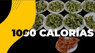 ¡ASÍ LUCEN 1000 CALORÍAS DE DISTINTOS ALIMENTOS [upl. by Aubrette]