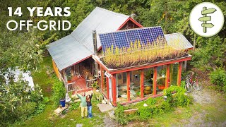 14 Years Living OffGrid in a SelfBuilt Cabin amp Farming Tons of Food on the Land [upl. by Sila]