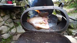 IMAGES GASTRONOMIQUES  ALIGOT et POULET ROTI [upl. by Eilrahc]