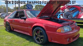 CLEAN Coyote Swapped Foxbody Mustang GT Full View [upl. by Hermy]