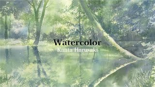 Watercolor Kanta Harusaki 水彩画 [upl. by Eilema714]