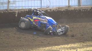 Kokomo SpeedwayKyle Larson flips [upl. by Novaat640]