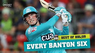 The very best of Tom Banton All of his BBL sixes  KFC BBL09 [upl. by Chandos]