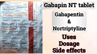 Gabapin NT tablet uses  Gabapentin amp Nortriptyline tablet uses  Neuropathic pain  नस दर्द की दवा [upl. by Stets]