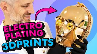 I Electroplated a 3D Printed C3PO Head in only 100 HOURS [upl. by Georgina]