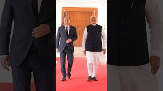 PM Modi meets German Chancellor Olaf Scholz in New Delhi  shorts [upl. by Murat]