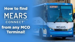 How to find Mears Connect Shuttle at Orlando International Airport [upl. by Oab974]