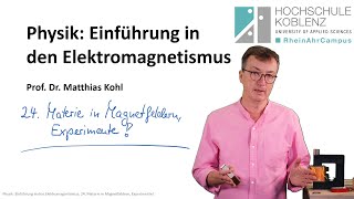 Materie in Magnetfeldern Experimente Dia Ferro Paramagnetismus Elektromagn Vorles Kap 24 [upl. by Cleodal357]