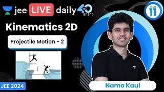 Kinematics 2D L2  Projectile Motion 2  jee2024 jee2025 jeephysics namokaul [upl. by Hairacaz]