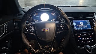 POV Drive and Drifting a Cadillac CTSV in a thunderstorm [upl. by Esineg]