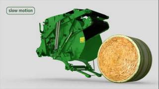 John Deere 900 Series Baler Concept  990 amp 960 Technical View [upl. by Nedyarb190]