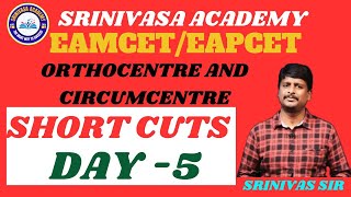 EAMCETEAPCET SHORT CUT METHODS DAY5MathematicsSRINIVASA ACADEMY [upl. by Aicelav946]