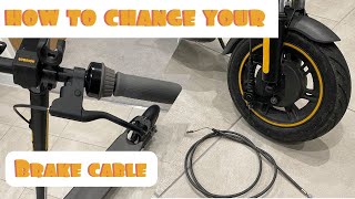 How to change your Ninebot Max brake cable [upl. by Miquela16]