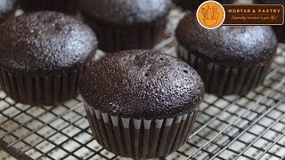 CHOCOLATE CUPCAKE RECIPE  Ep 29  Mortar and Pastry [upl. by Annemarie797]