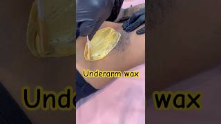 Underarm wax using tresswellness painlesswaxing waxingvideos hairremoval [upl. by Seira]