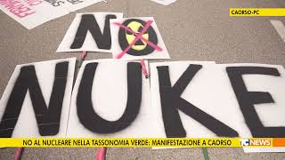 No al nucleare nella tassonomia verde manifestazione a Caorso [upl. by Kano]