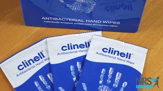 Clinell® Antibacterial Hand Wipes  Pack of 100 Review [upl. by Leifer]