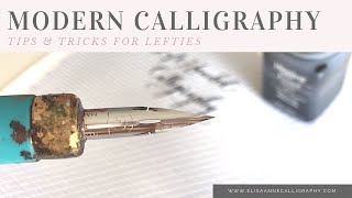 Modern Calligraphy Tips amp Tricks  Left Handed [upl. by Tirma274]