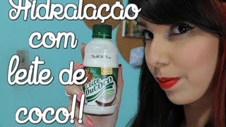 Hidratação com leite de coco [upl. by Anaer]