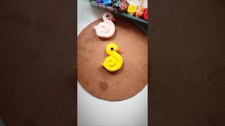 Soft clay duck 🦆🦢 making shorts softclay craft cutearts forbeginners [upl. by Notnef]