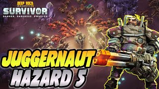 HAZARD 5 Is Easy With Juggernaut Tank Build  Deep Rock Galactic Survivor [upl. by Amo]