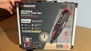 Parkside Performance Cordless Rotary Tool 12v PPFBSA 12 A1  Parkside Aku precizna bušilica 12v [upl. by Masterson]