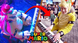 I Played SUPER MARIO Songs on Piano in Public [upl. by Gusta]