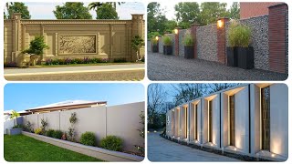 Stunning Compound Boundary Wall Design Ideas Give Your Home a Unique Look [upl. by Itsa]