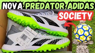 NOVA CHUTEIRA ADIDAS PREDATOR ACCURACY3 TF SOCIETY‼ PREÇO NA PROMOÇÃO 2023 BOA E BARATA CORRE LÁ [upl. by Salter]