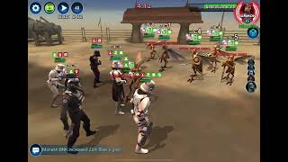 SWGOH Squad Arena Imperial Remnant Captain Enoch vs Geonosian [upl. by Harolda]