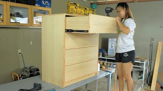 Making a Push Open Drawers DIY [upl. by Dronel]