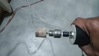 DC MOTOR 775How to make grinder from DC motor 77512v DC motor grinder [upl. by Rouvin]