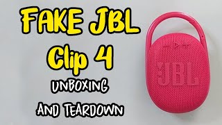 FAKE JBL CLIP 4 Unboxing and Teardown [upl. by Burman]