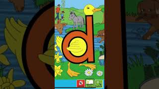 Letterland Alphabet Phonics  Letter D  Dippy Duck  Education Kids Learning ABC [upl. by Rufena]